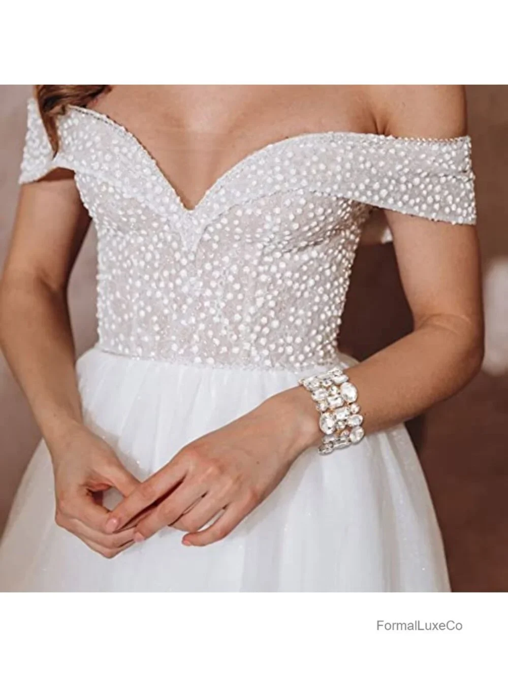 Crystal Stretch Bracelet Bridesmaid Wedding Party Jewelry